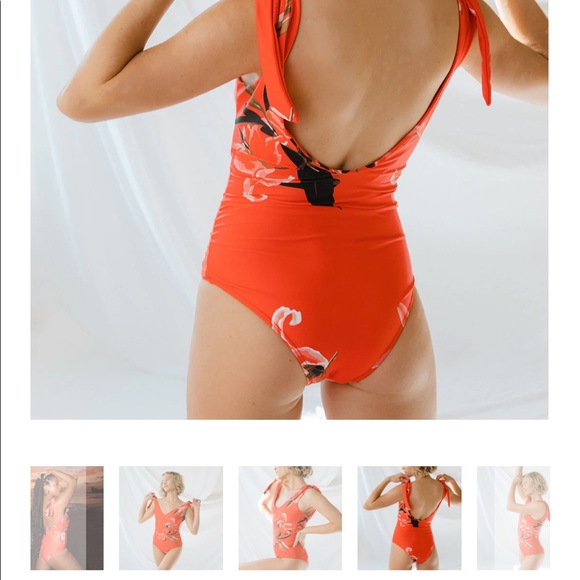 Albion Belle One-Piece Swimsuit - Pink Lily - Picture 10 of 11